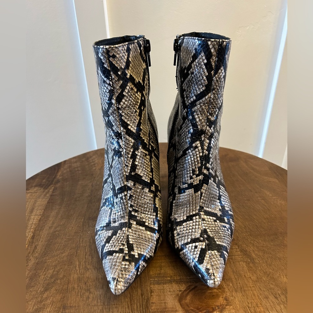 Jeffrey Campbell Snake Print Booties. Size 7 - image 2